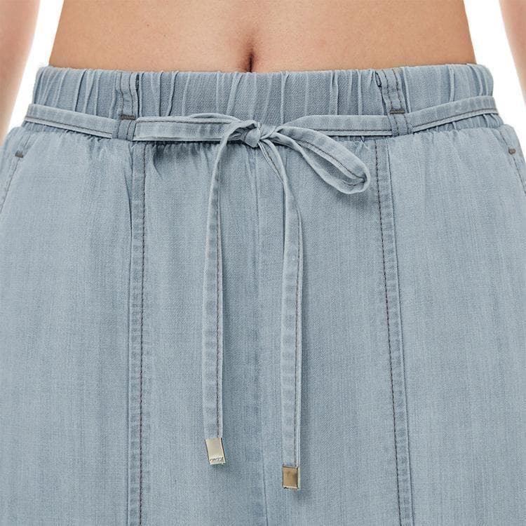 アンダール　デニム ワイドパンツ andar ショート　S