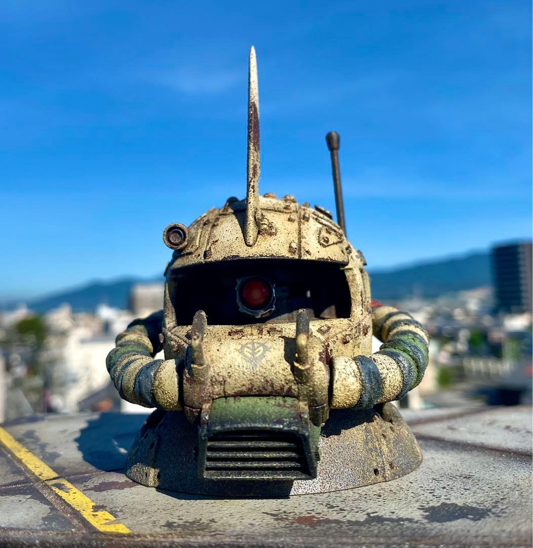 EXCEED MODEL ザクヘッド② 指揮官機　現地改修　塗装完成品