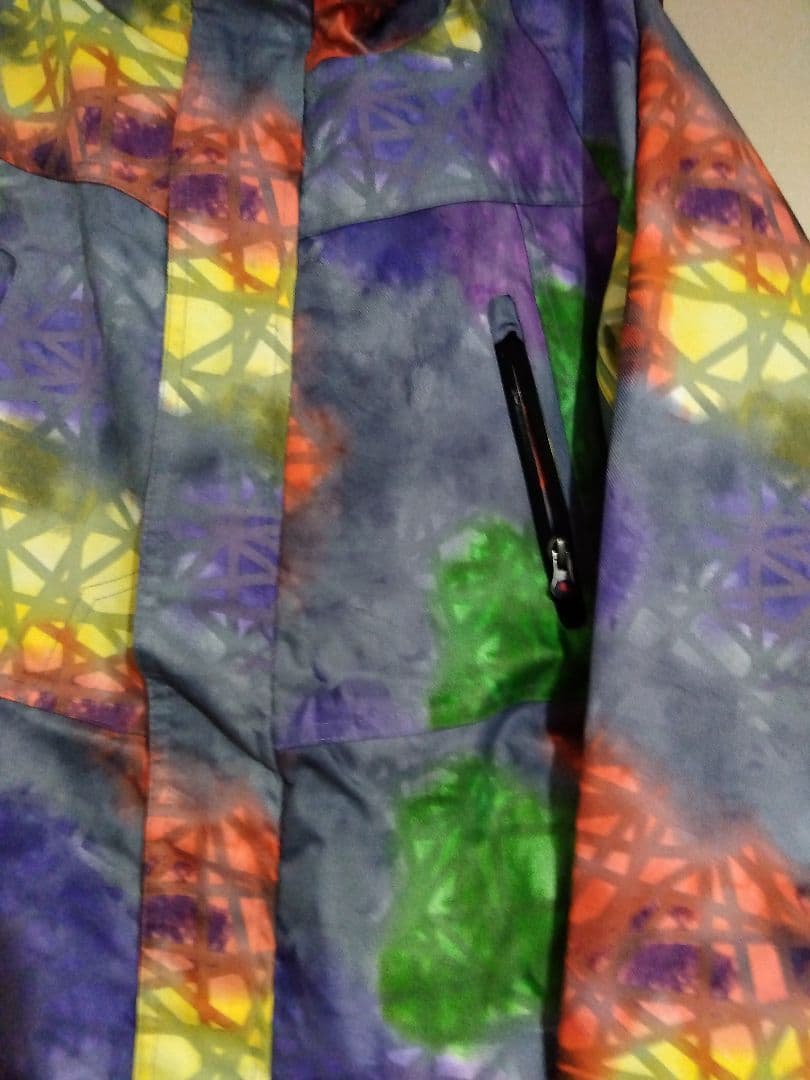多色幾何学模様スキーウェア中古