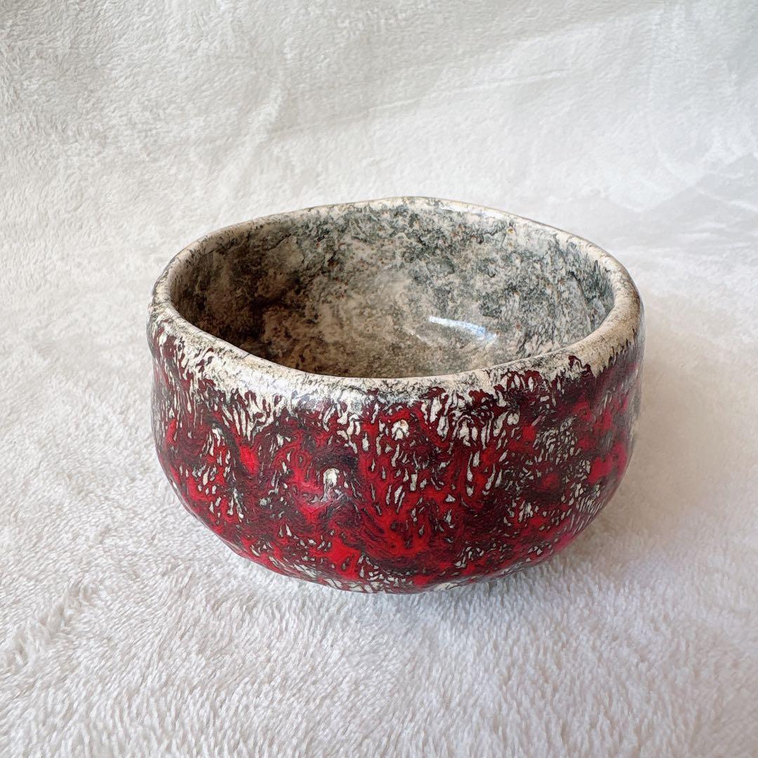 アンティーク 骨董品 箕面焼 松田箕山 茶碗 茶盌 在銘 茶道具 昭和レトロ