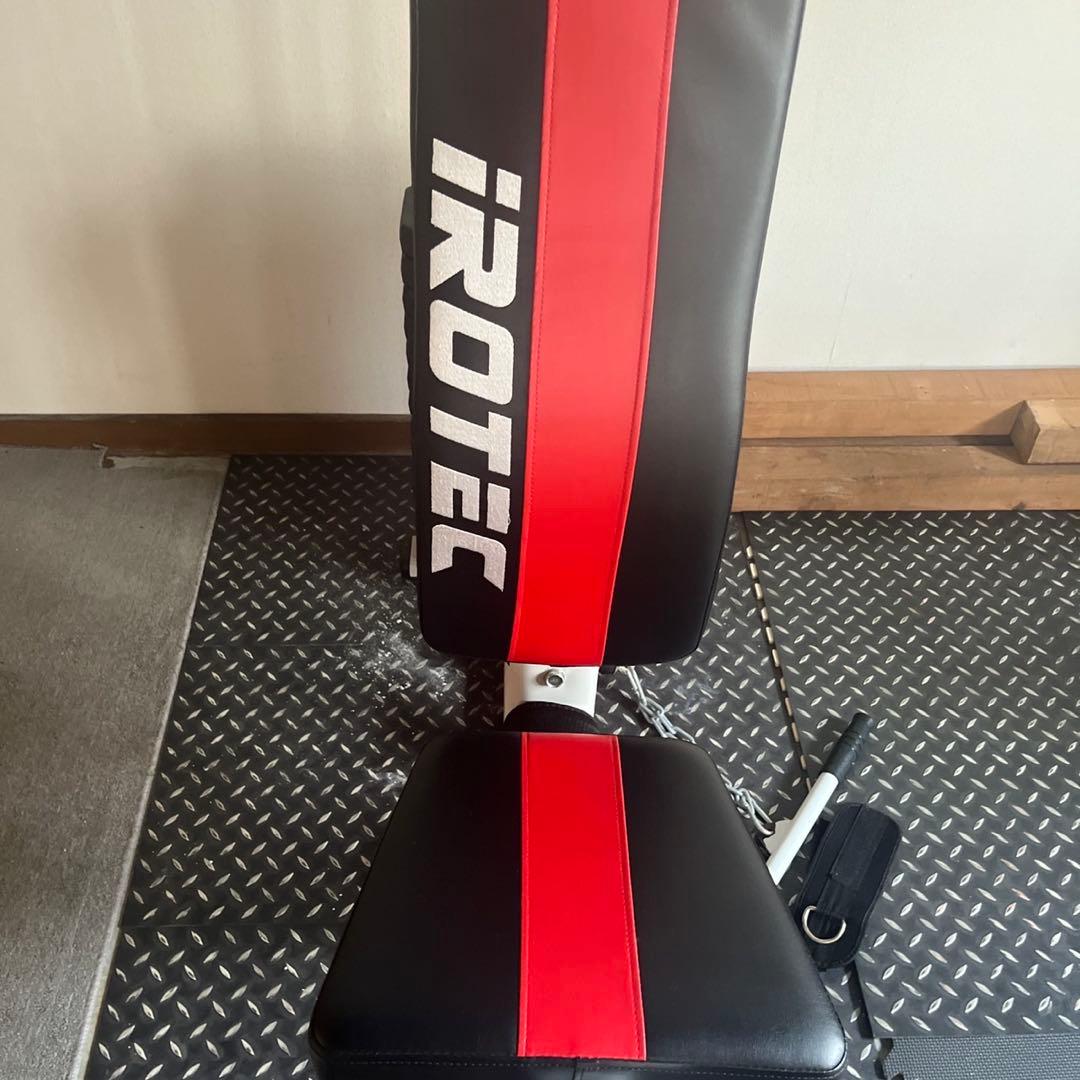 ［直接引き取り大阪市内］iROTEC トレーニングベンチ ブラック/レッド