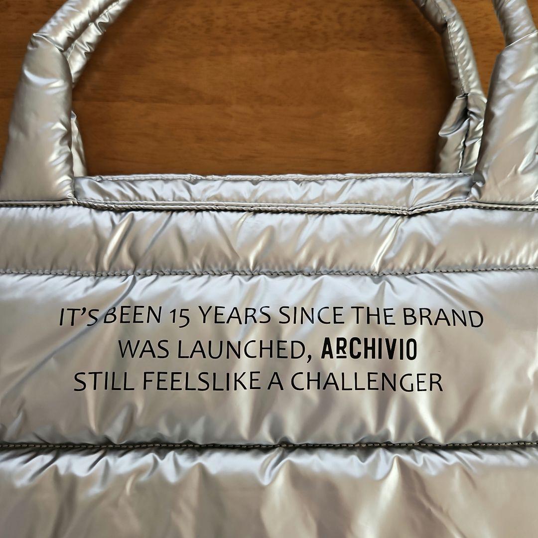 アルチビオARCHIVIO シルバー ボストンバッグ 15周年記念