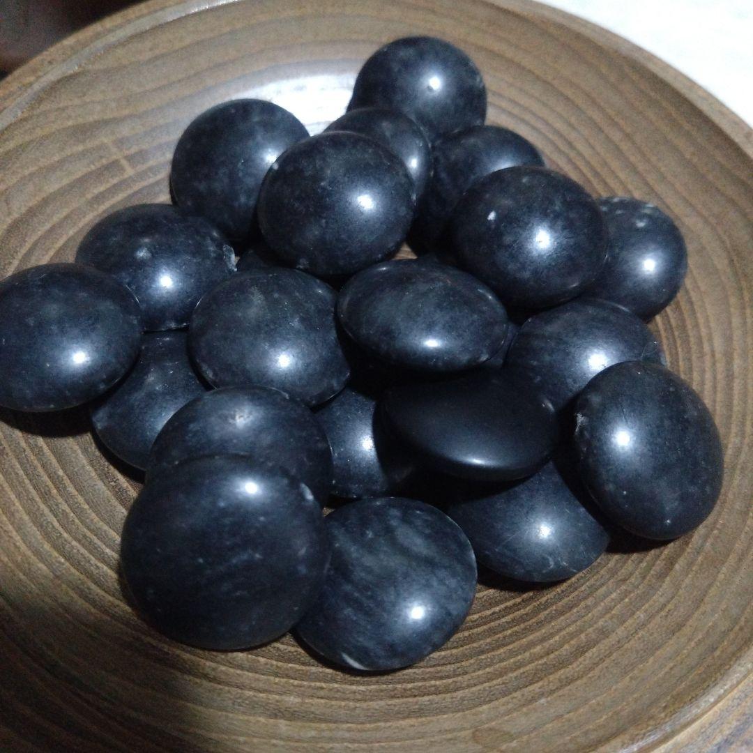 超希少【囲碁】大理石製　碁石セット　厚み10.3ミリ