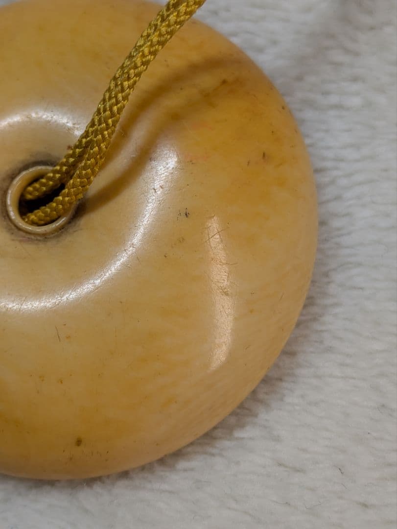 骨董　提げ物　根付　饅頭根付　根付け　金象嵌　桜吹雪　古玩　印籠