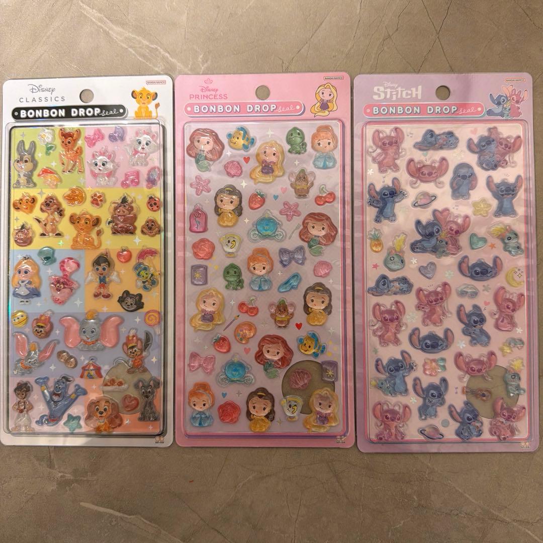 【正規品】 ボンボンドロップシール ディズニークラシック スティッチ プリンセス