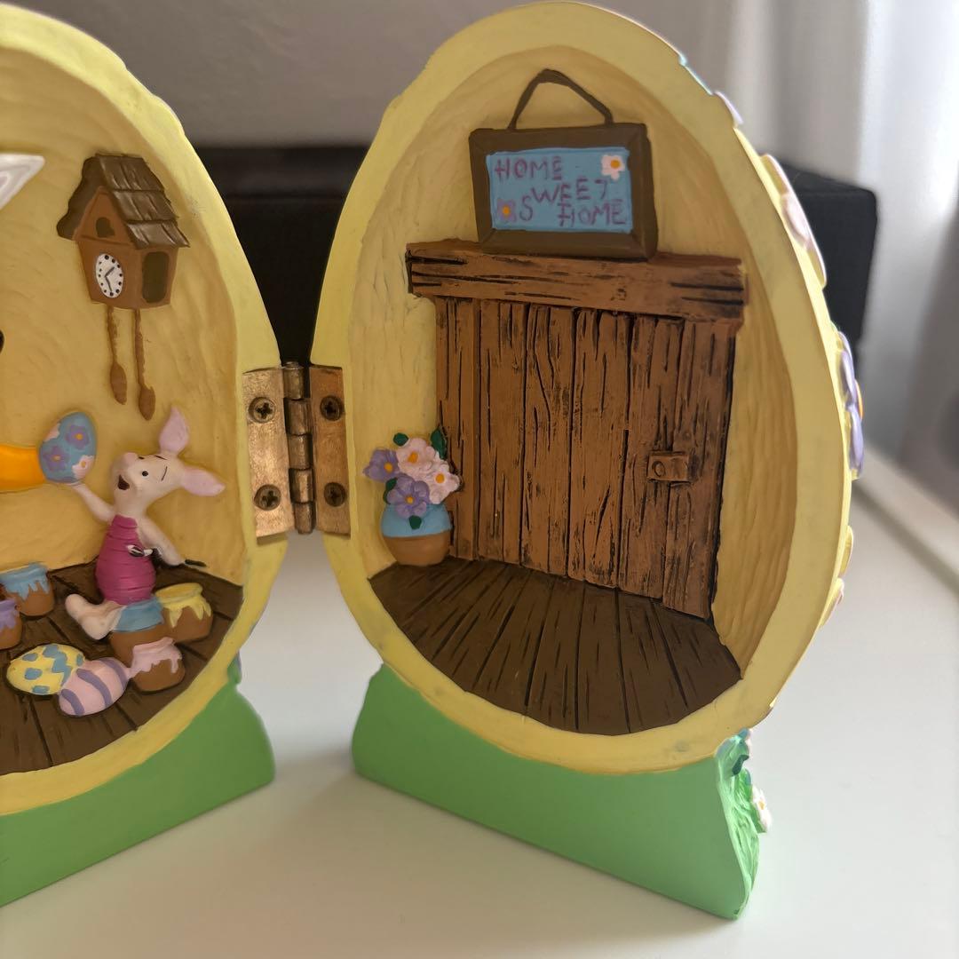 ディズニー　くまのプーさん　イースター　エッグ　置物　フィギュア