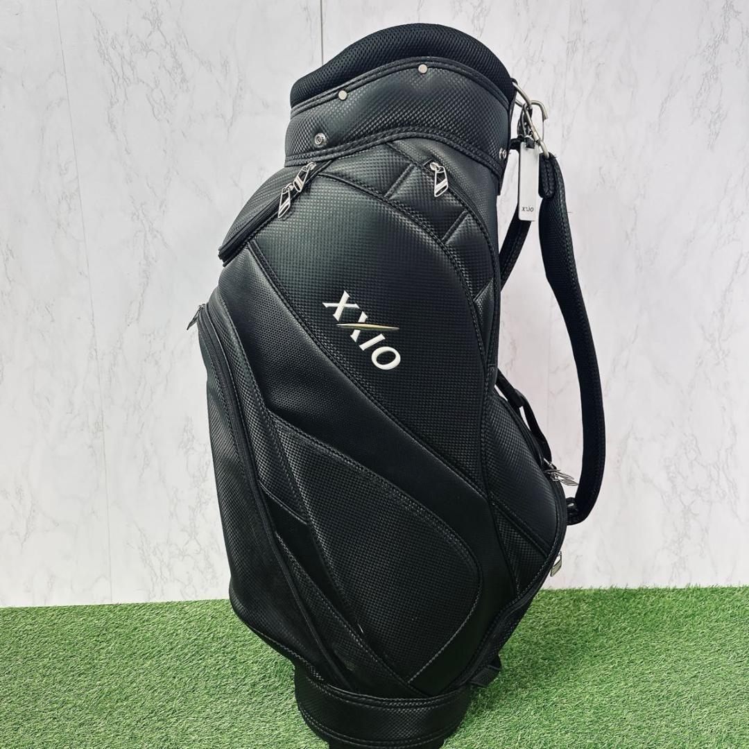 美品 ダンロップ ゼクシオ 軽量 キャディバッグ 9.5型 ブラック