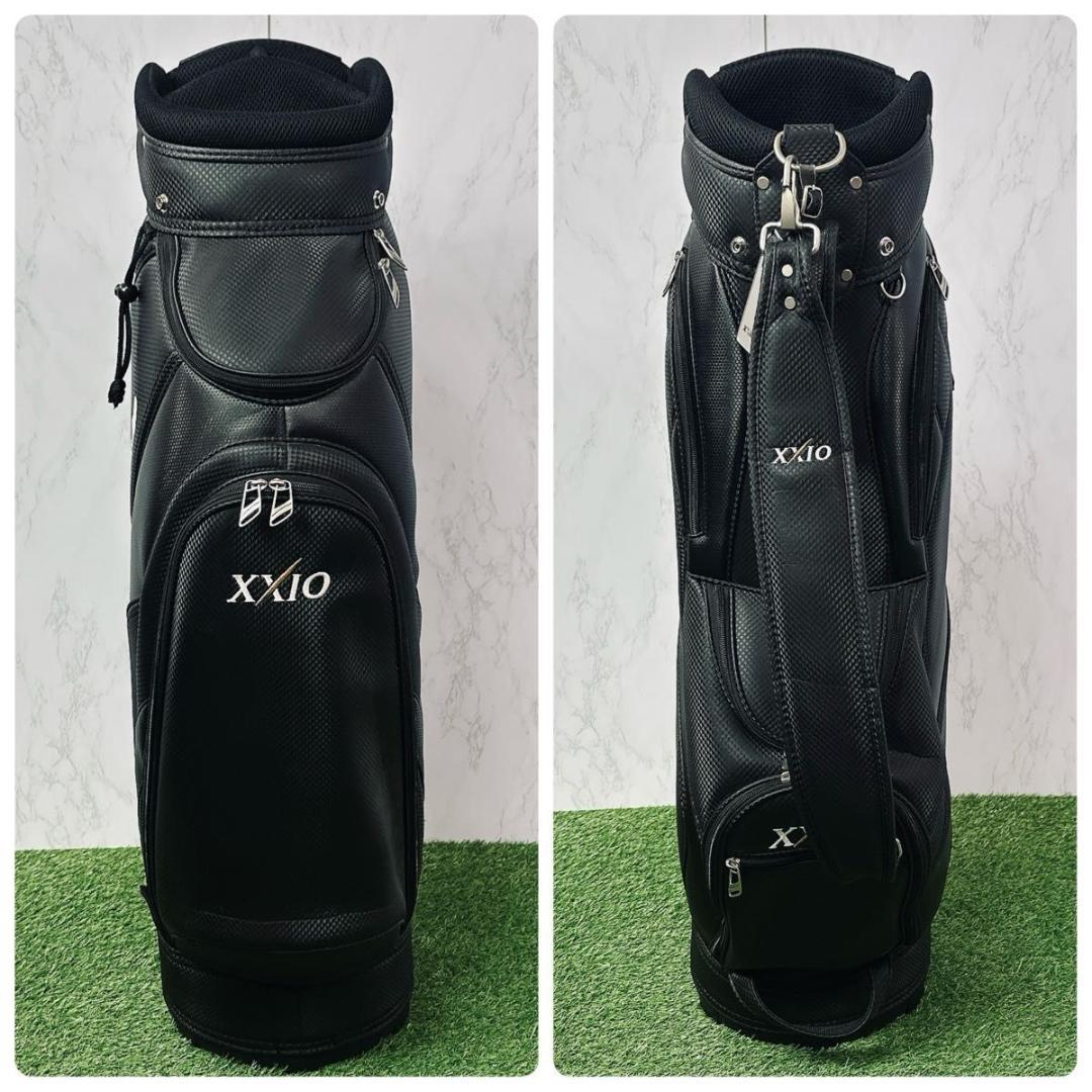 美品 ダンロップ ゼクシオ 軽量 キャディバッグ 9.5型 ブラック