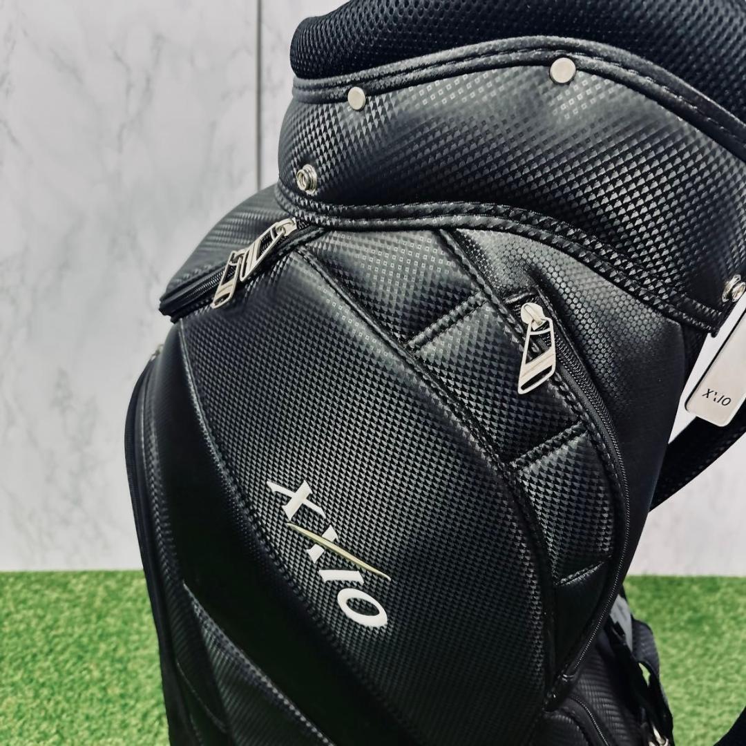 美品 ダンロップ ゼクシオ 軽量 キャディバッグ 9.5型 ブラック