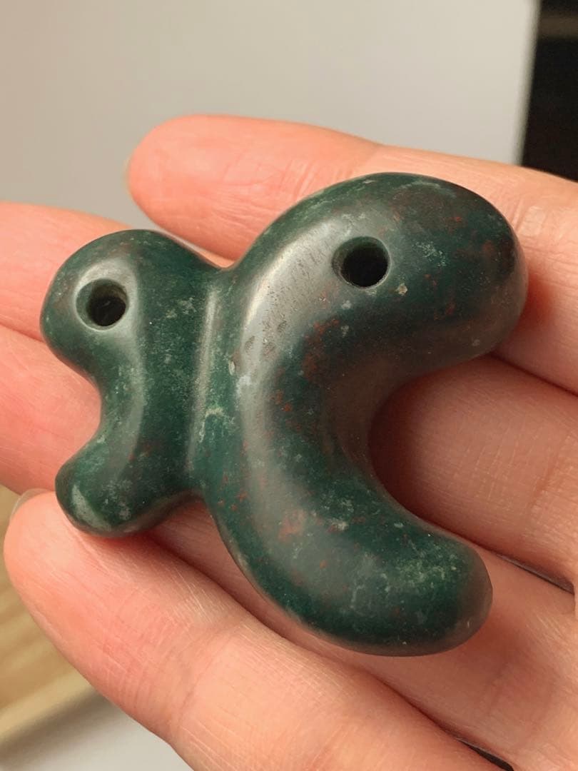 古墳期　出土　出雲石勾玉　碧玉　縄文時代　弥生　石器　土器　翡翠勾玉　根付　勾玉