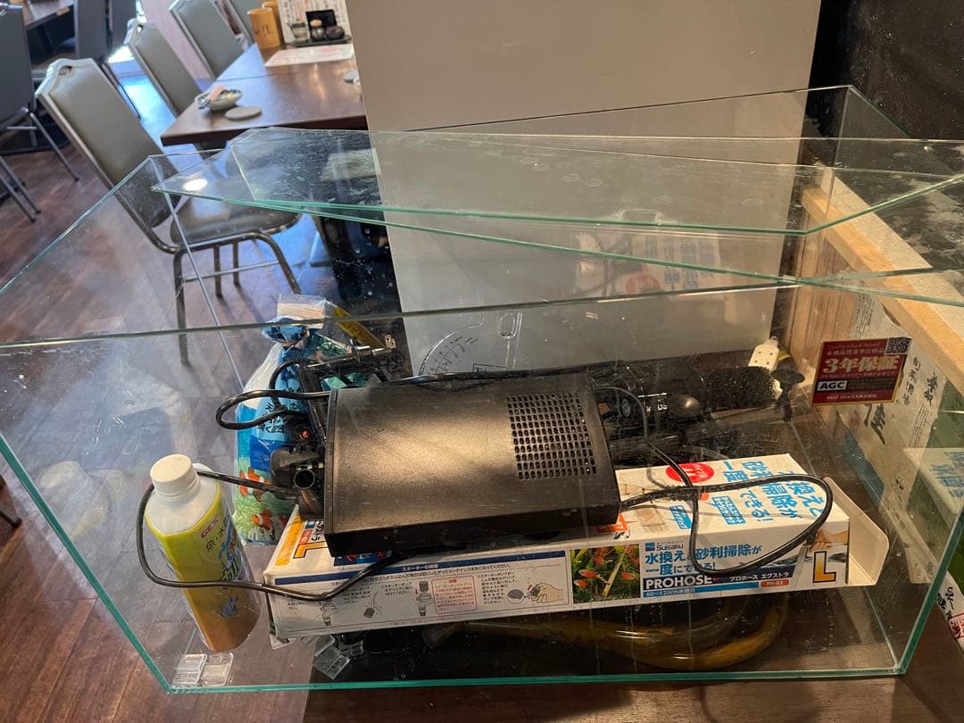 水槽セット(水槽、ゼンスイクーラー、濾過器、エアポンプなど)引き取り限定