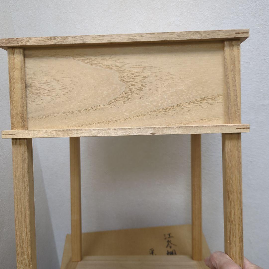 三木町棚　江岑棚 棚　木製　茶道具　お点前　紙箱　組み立て式