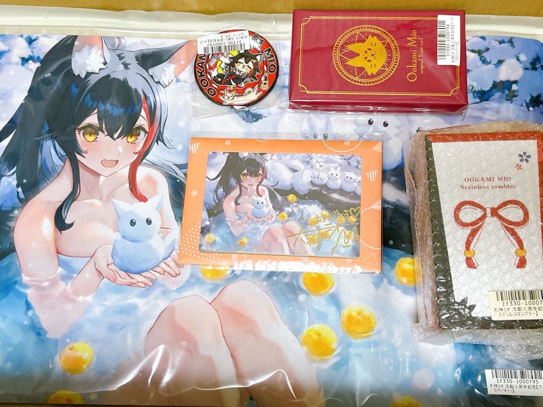 【直筆サイン入り】大神ミオ 活動三周年記念　フルセット