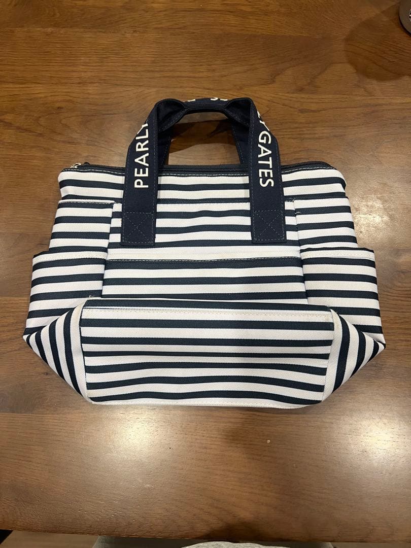 ★ 美品 PEARLY GATES パーリーゲイツ ストライプ カートバッグ ★