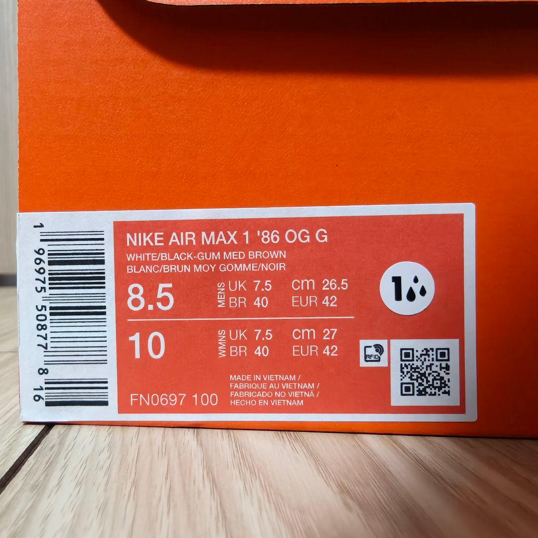 NIKE AIR MAX 1 86 OG G 26.5cm 新品 エアマックス