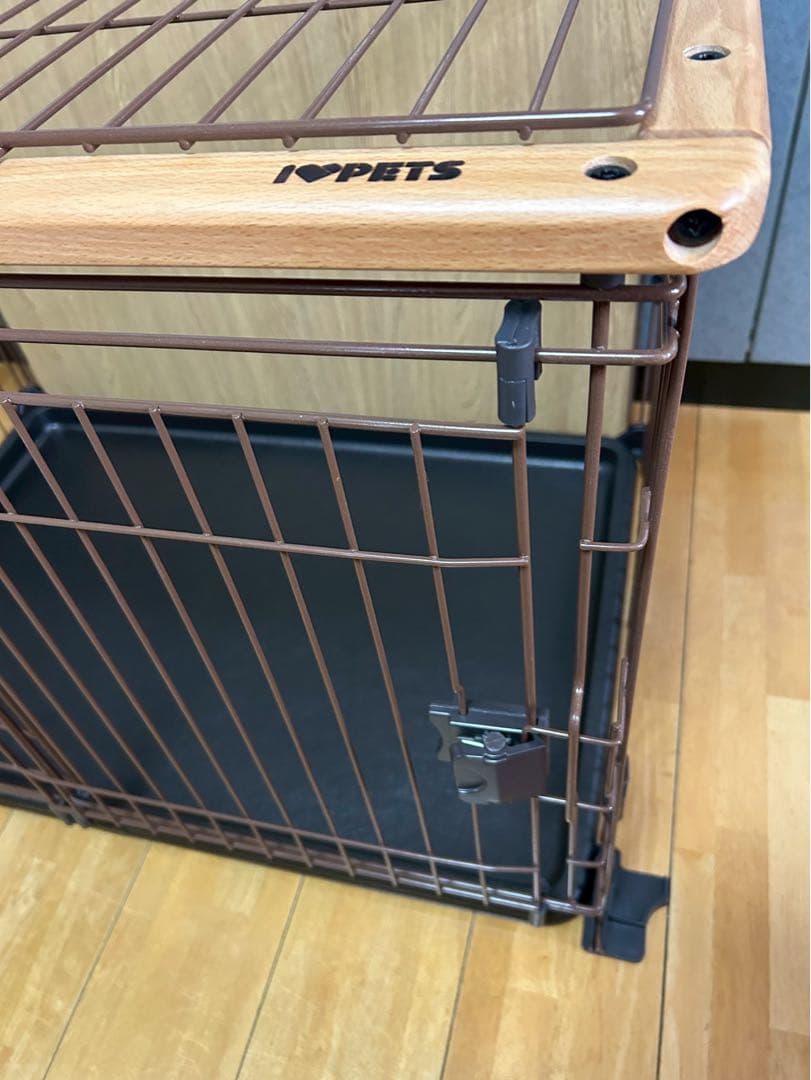 【美品】犬用ゲージ　ドッグケージ　檻　ブラウン
