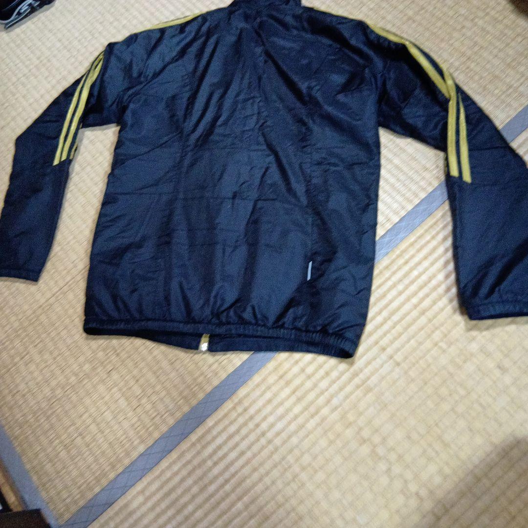 adidas ウィンドブレーカー 黒/黄色