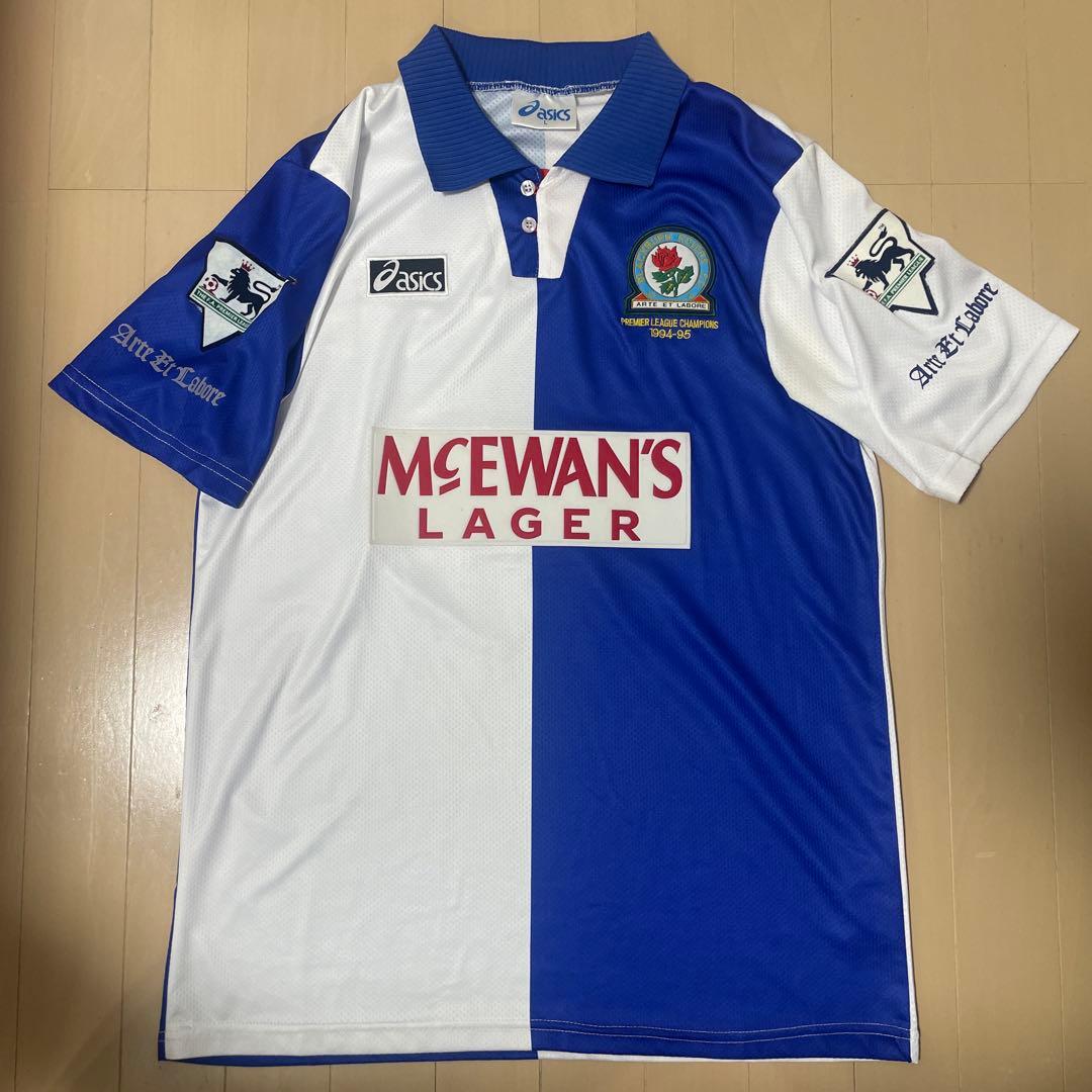 ユニフォーム　ブラックバーン・ローバーズFC シアラー　1994-95 優勝