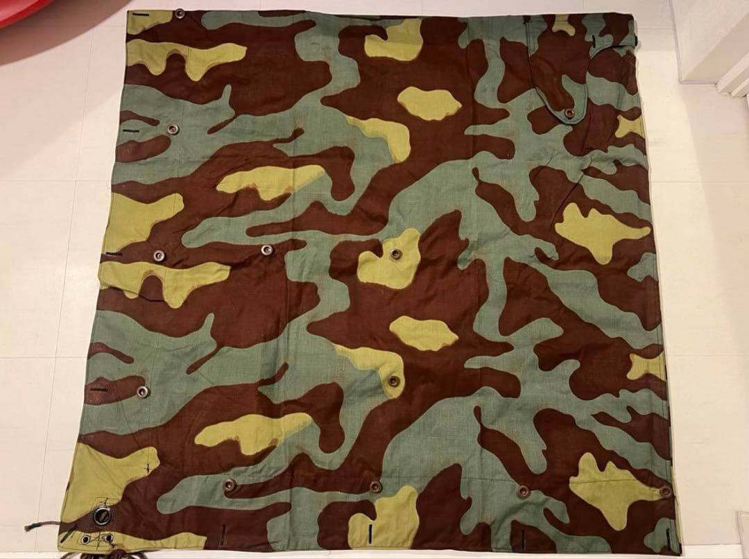 【最終値下】イタリア軍幕　サンマルコ迷彩　ポンチョテント　3枚セット