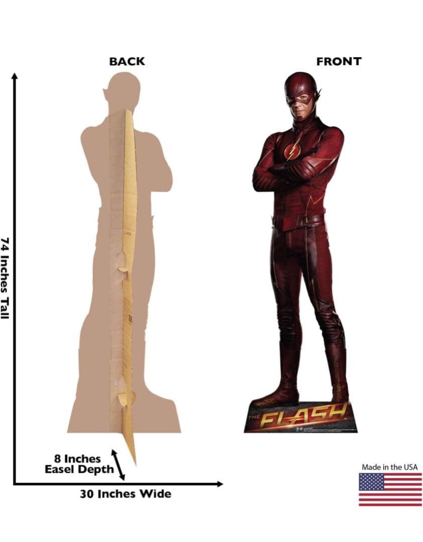 スーパーガール、フラッシュ　等身大パネル　ポスター　イーゼル