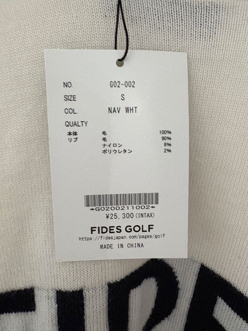 FIDES GOLF ロゴ入り ニットセーター　新品タグ付き