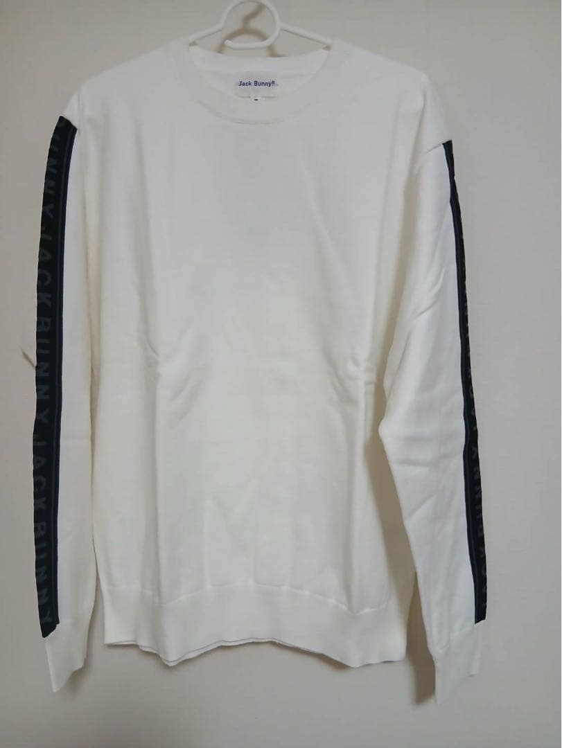 新品Jack Bunnyジャックバニーメンズ長袖クルーネックニットゴルフセーター