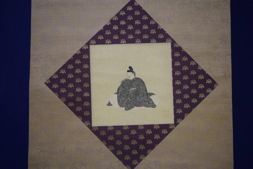 不詳/作者不詳/藤原道定公図/布袋屋掛軸HI-411