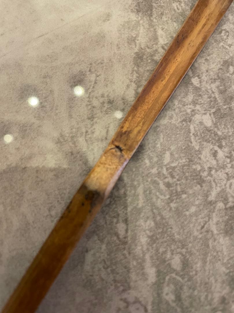 茶道具　竹高斉作　茶杓　銘「直心」　須賀玄道書付　共筒共箱