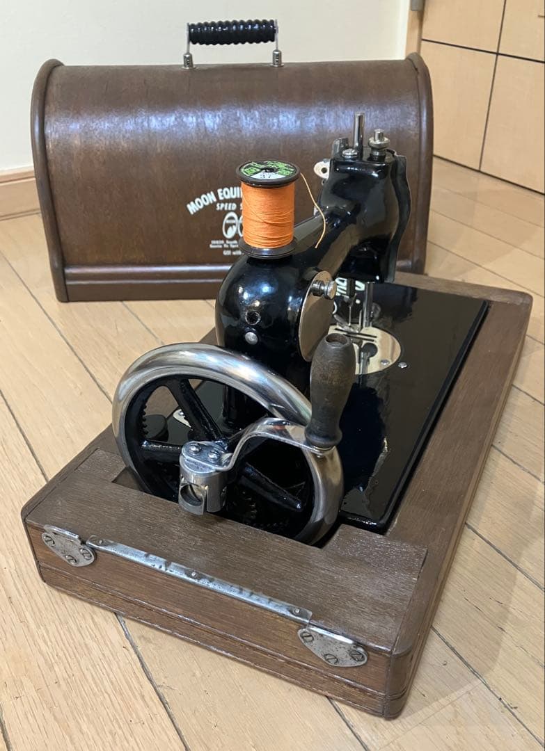 LEADチェーンステッチ・ミシン★整備・調整機★実働単環ミシン★昭和レトロ・骨董