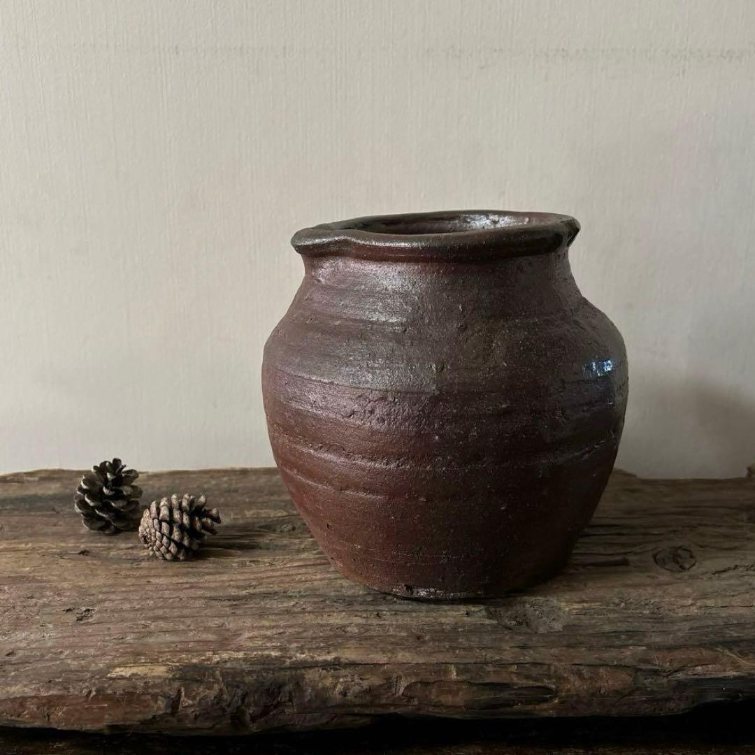 古備前片口壷 .古越前.常滑.丹波.信楽.瀬戸.六古窯　骨董　検:李朝　白磁