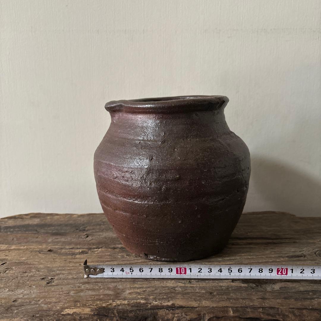 古備前片口壷 .古越前.常滑.丹波.信楽.瀬戸.六古窯　骨董　検:李朝　白磁