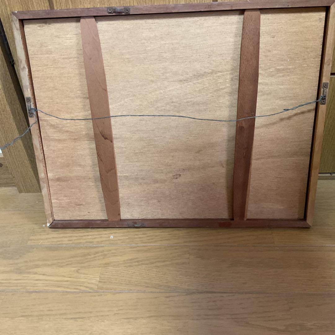 色紙水彩画 福岡県太宰府 都府楼跡 作者不詳ですがサイン在