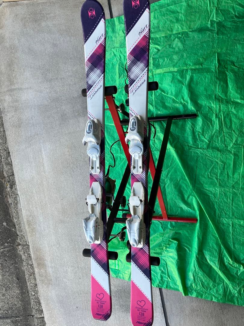 スキー Hart 128cm Innocence 板 ストック セット 袋付き