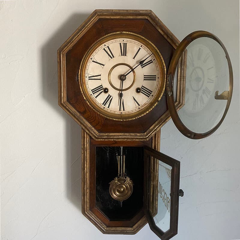 八角柱時計（オーバーホール済・完動品）