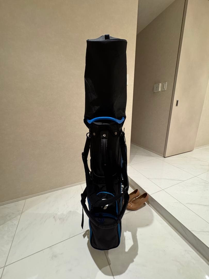 【1回のみ使用】テーラーメイド キャディバッグ ブラック/ブルー