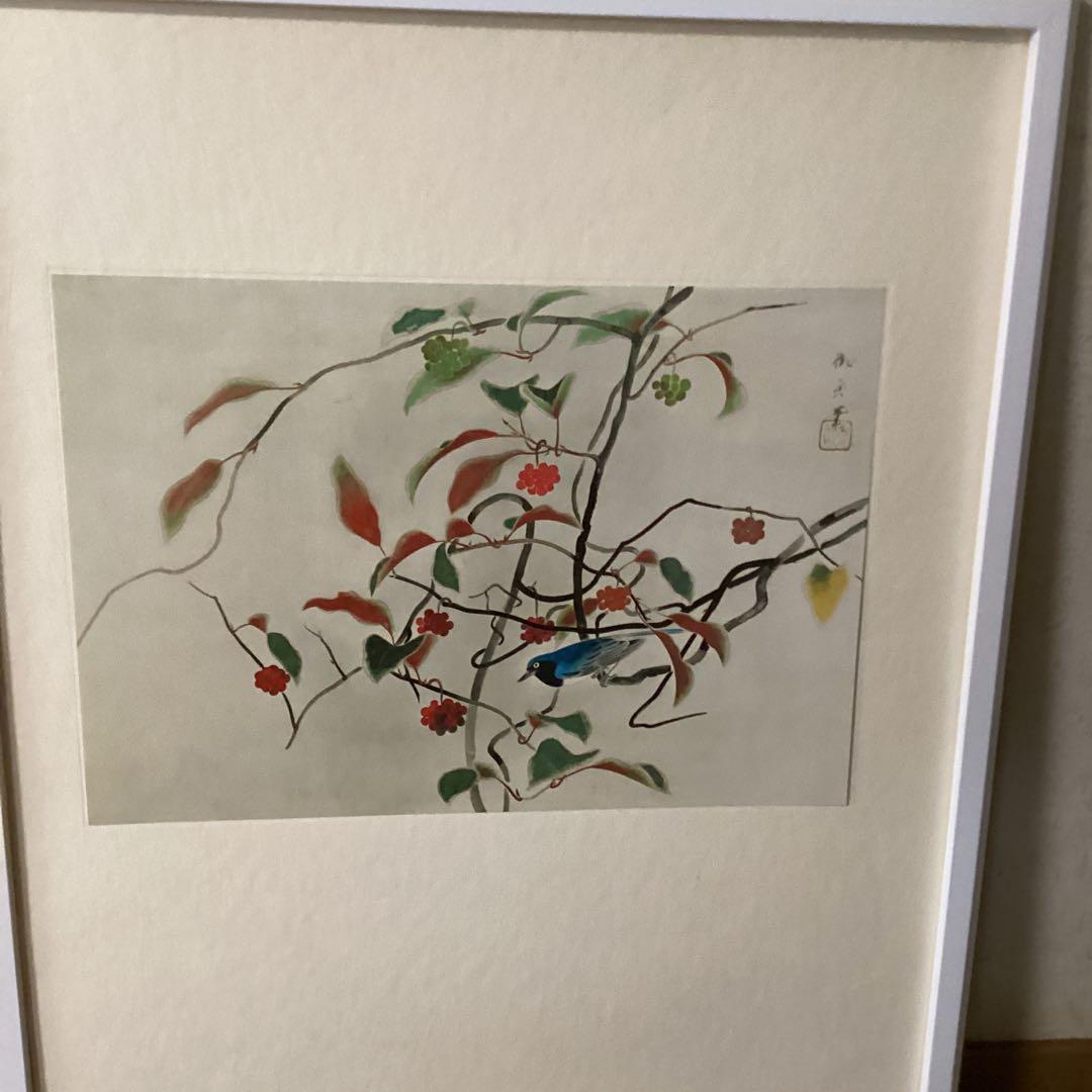 天才画家　速水御舟　作品集大作編　便利堂監修　画集　【美男桂に瑠璃鳥】NO 42