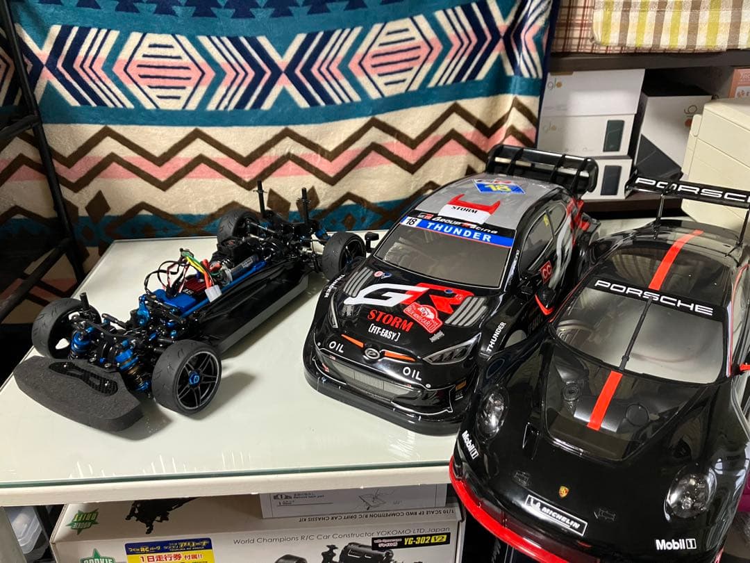 タミヤTT02タイプSRX,ボディ　メカ付き