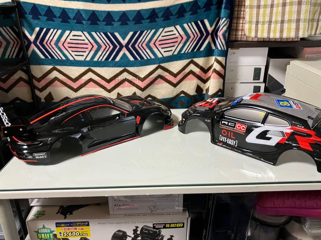 タミヤTT02タイプSRX,ボディ　メカ付き