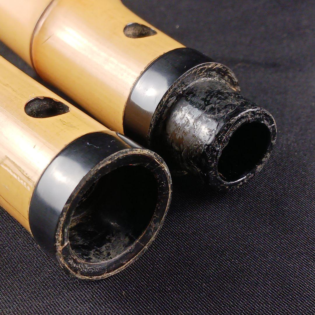 Y3110-4 琴古流 尺八 草野鈴風 全長55㎝ 竹製