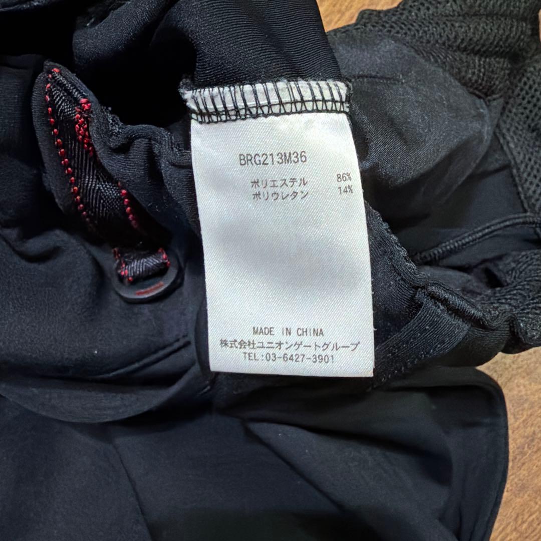 美品ブリーフィング　BRIEFING GOLF スリムジョガーパンツ 黒 L