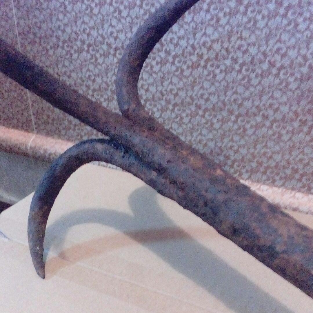 江戸時代古鉄製碇護送船団水軍等用４８センチサイズアンティーク４本爪碇飾り当時物
