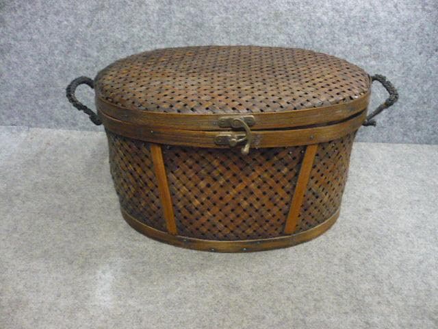 竹製網代籠 [B31599]