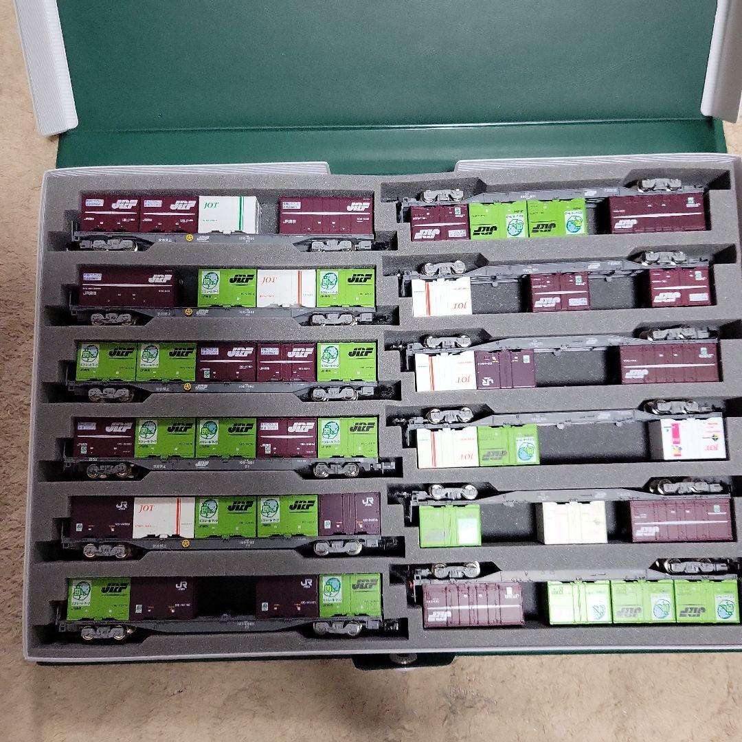 KATO TOMIX コキ107 106 コンテナ貨車12両セット中古