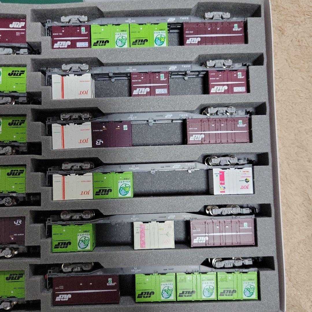 KATO TOMIX コキ107 106 コンテナ貨車12両セット中古
