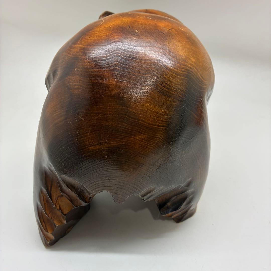 良品　木彫りクマ　彫刻　ヒグマ　北海道　お土産