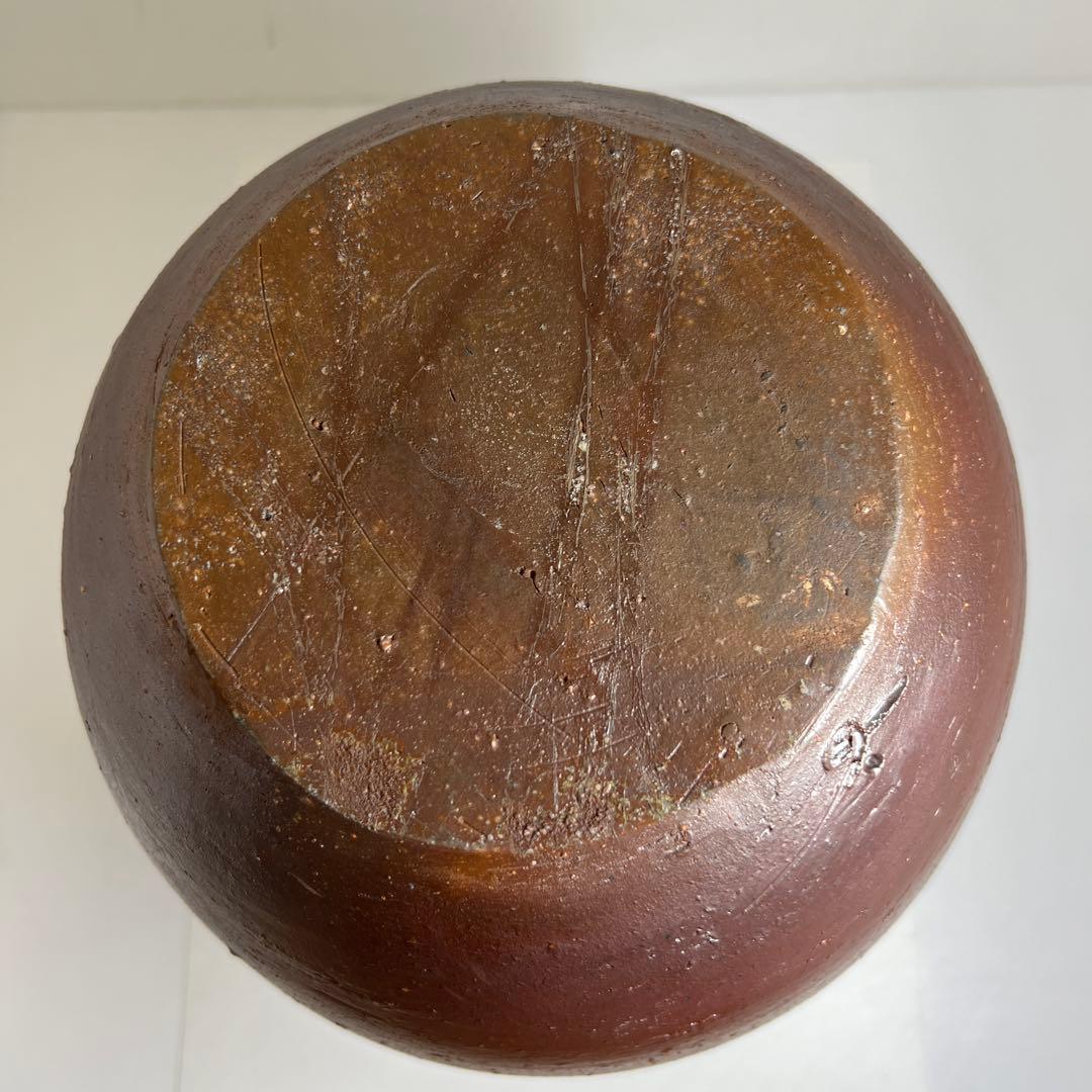 藤原啓　備前特大徳利　共箱　高さ約37.5㎝　東Y7-0627⭐︎2Fトコウ