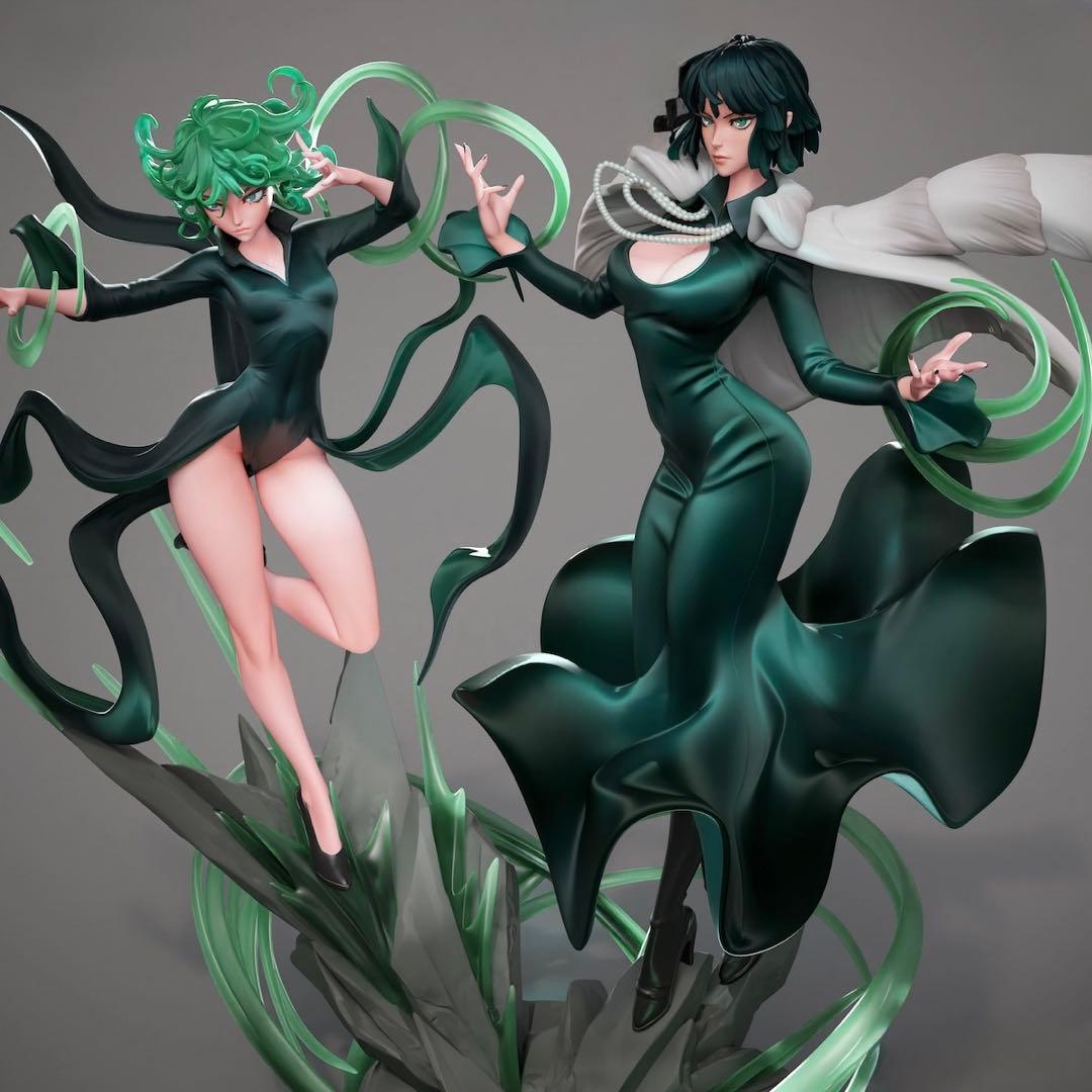 ガレージキット　ワンパンマン　タツマキ　フブキ　ガレキ　美女　1/7