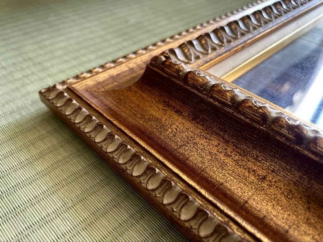 洋画家　時井桂子　油彩画　松花江　肉筆　額装