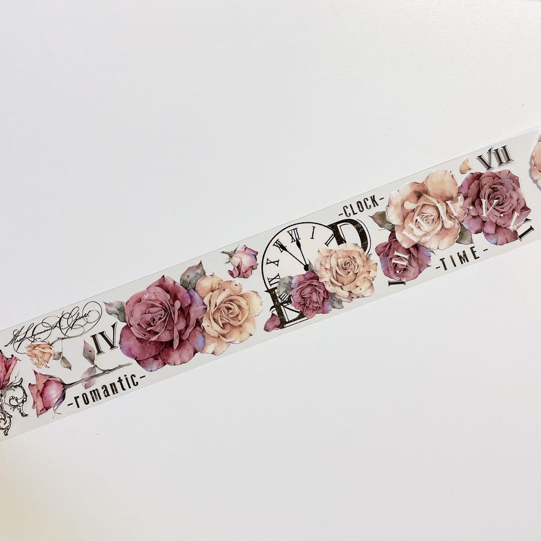 【M-422】壹洱　复古玫瑰　1ループ　マステ切り売り