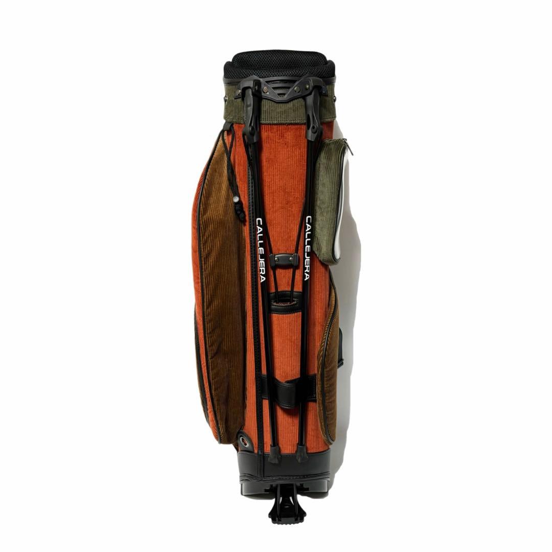新品 ガジェヘラ ゴルフ コーデュロイ キャディー バッグ カーキ